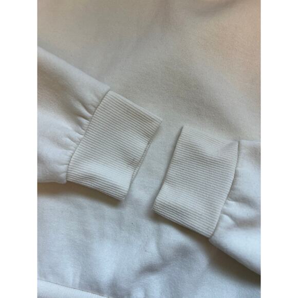 $88 Marine Layer Re-Spun Banks Cream Crewneck Sweatshirt Orange Yellow XL - Picture 5 of 5